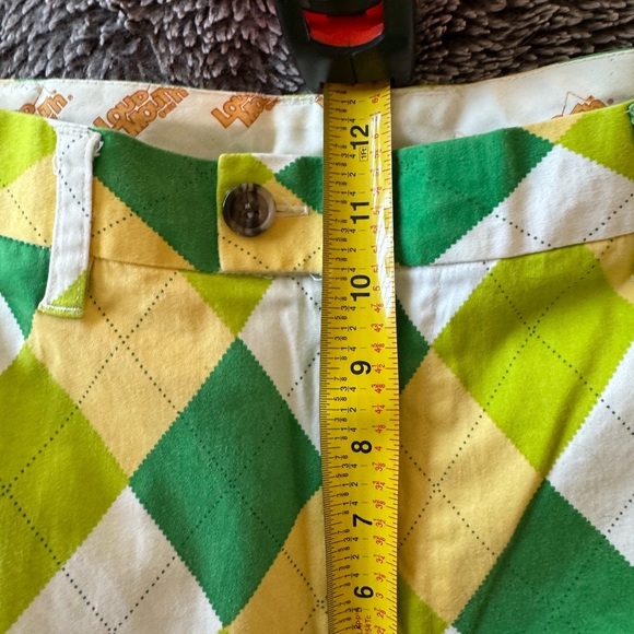 LOUDMOUTH Men’s Argyle Golf Shorts - Picture 6 of 16
